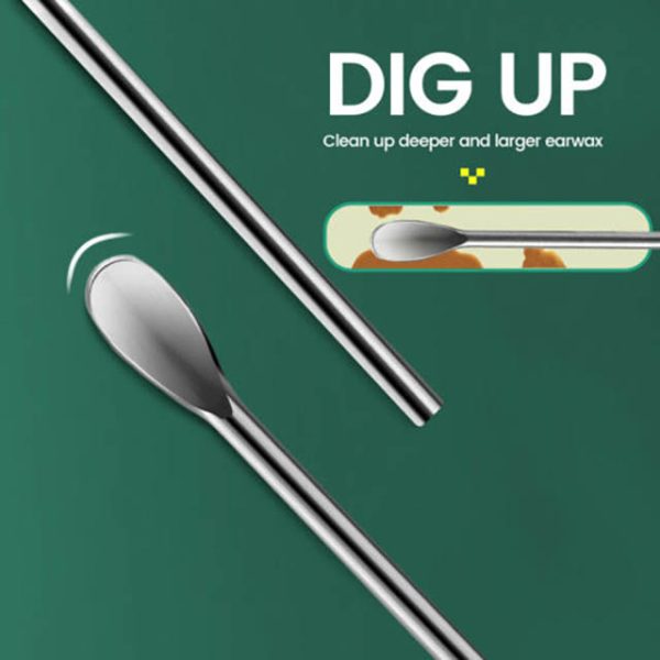 6 Pieces Stainless Steel Ear Cleaning Kit - Image 3