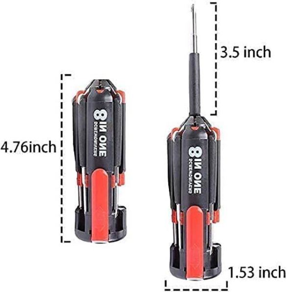 8 in 1 Multi-Screwdriver Torch with Powerful Torch - Image 4