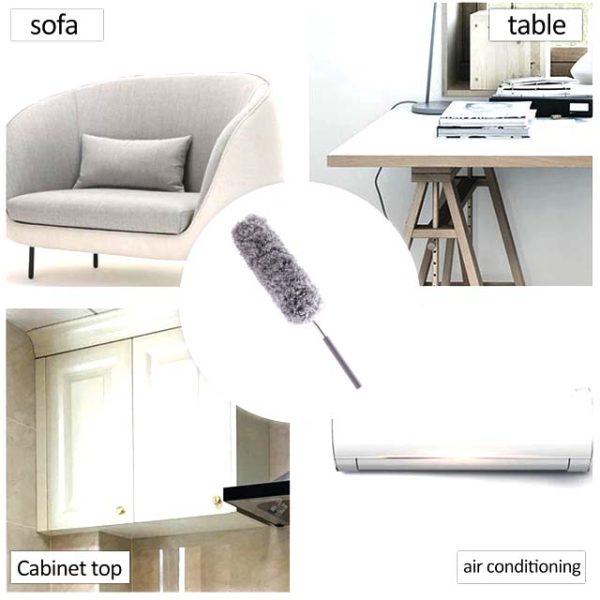 Microfiber Duster with Extension Pole(Stainless Steel) - Image 2