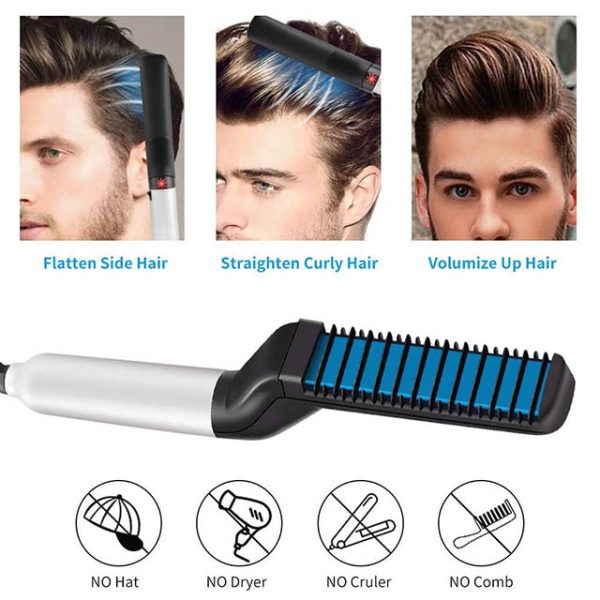 Electronic Beard & Hair Straightening Comb - Image 3