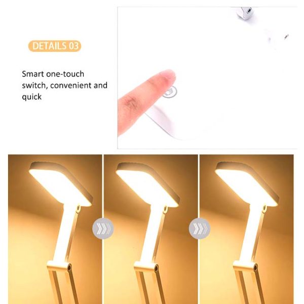 Focus rechargeable USB desk table lamp - Image 5