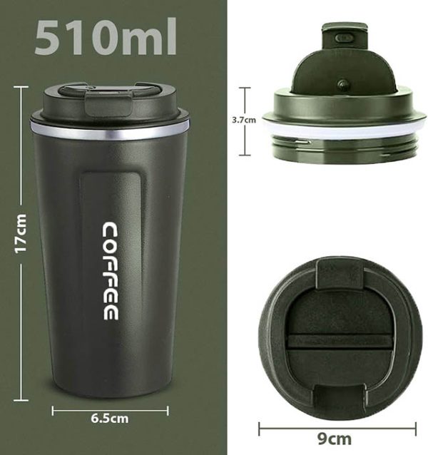 Stainless Steel Vacuum Coffee Cup Office Mug - Image 2