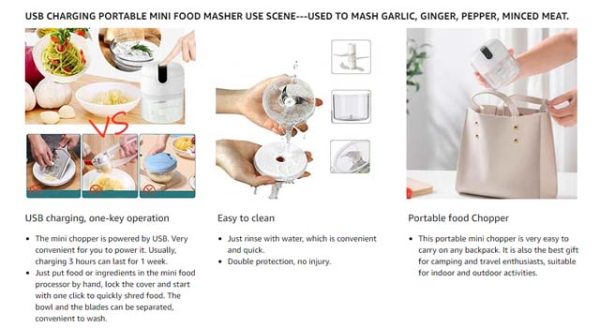 USB Mini Food Processor - Image 4